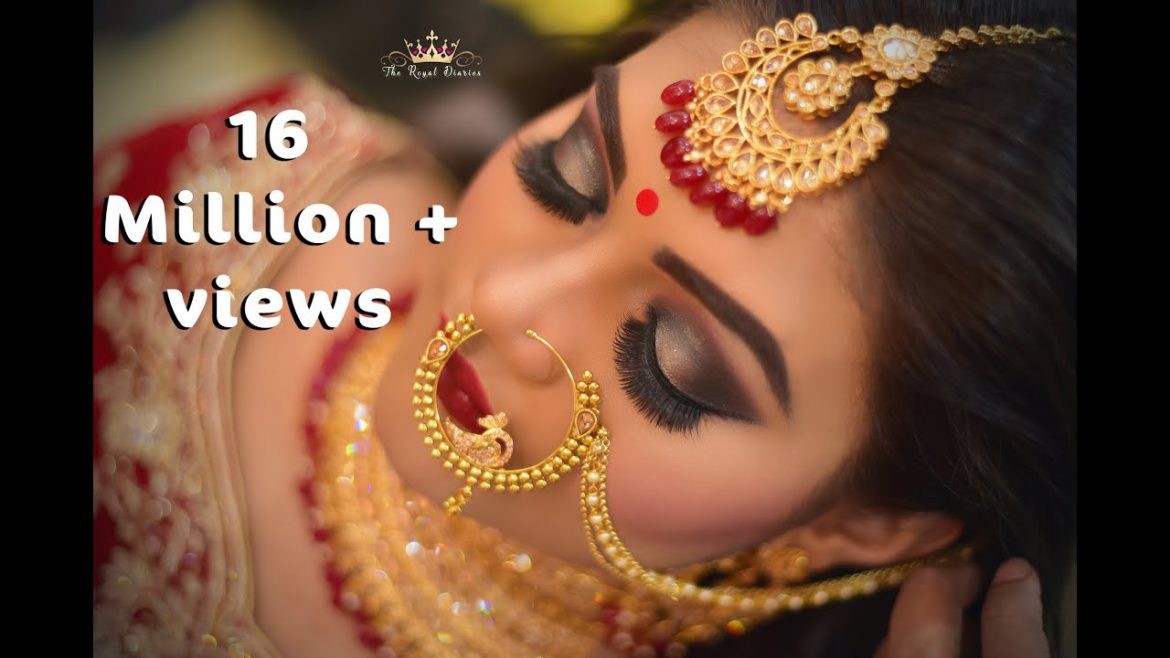 Bridal makeup transformation